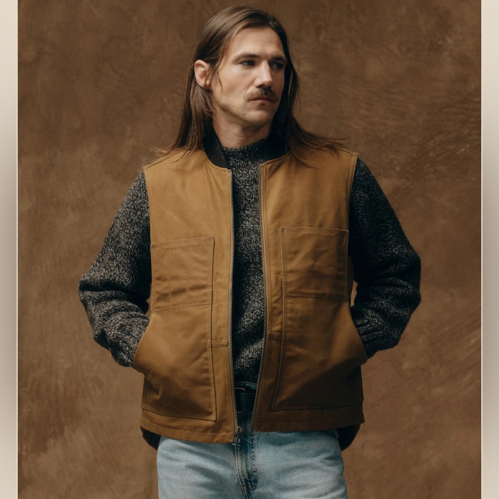 NWT Filson Tin Cloth Insulated Work Vest M